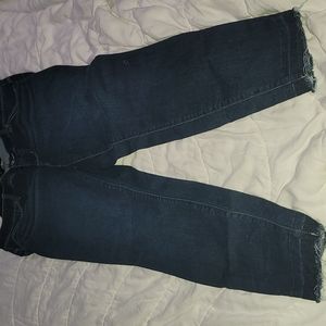 Dark wash skinny jeans
